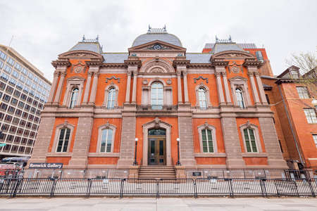 Washington DC, MAR 31 2022 - Overcast view of Renwick Galleryのeditorial素材