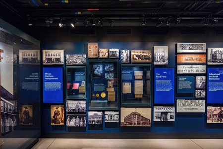 Washington DC, APR 1 2022 - Interior view of the National Museum of African American History and...