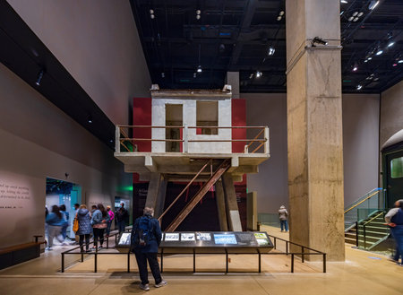 Washington DC, APR 1 2022 - Interior view of the National Museum of African American History and...