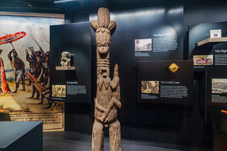 Washington DC, APR 1 2022 - Interior view of the National Museum of African American History and Cultureのeditorial素材