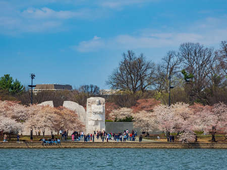 Washington DC, MAR 30 2022 - Martin Luther King Jr. Memorial in Tidal Basinのeditorial素材