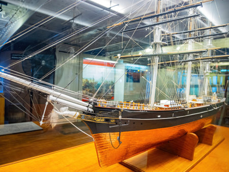 San Diego, AUG 2 2014 - Interior view of the Maritime Museum at San Diego
