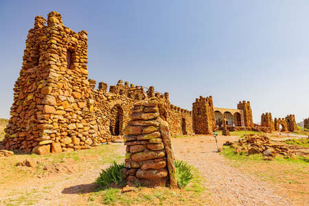 Sunny view of The Holy City of the Wichitas at Oklahomaの写真素材