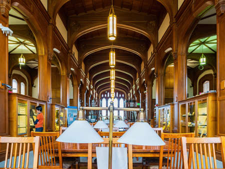 Oklahoma, APR 25 2022 - Interior view of The library of Law schoolのeditorial素材