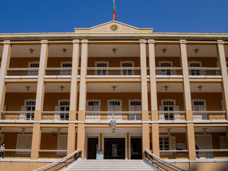 Macau, JAN 31 2011 - Sunny view of the Consulate General of Portugal in Macau and Hong Kong