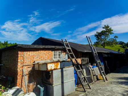 Hualien, Taiwan, AUG 14 2010 - Sunny view of the Wang Family Historic Residenceのeditorial素材
