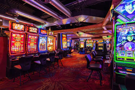 Las Vegas, MAY 13 2022 - Interior view of the OYO Hotel and Casinoのeditorial素材