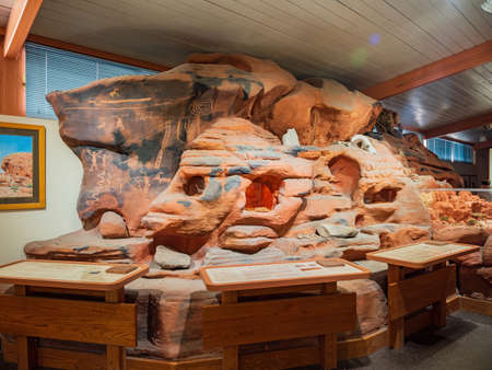 Las Vegas, MAY 14 2022 - Interior view of the visitor center in Valley of Fire State Parkのeditorial素材