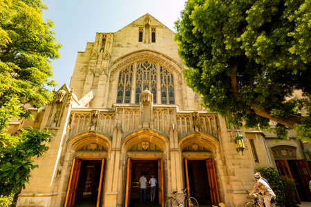 Los Angeles, MAY 31 2015 - Exterior view of the First United Methodist Church of Pasadenaのeditorial素材