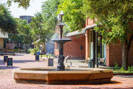 Texas, JUN 19 2022 - Sunny view of historical building in Old City Parkのeditorial素材