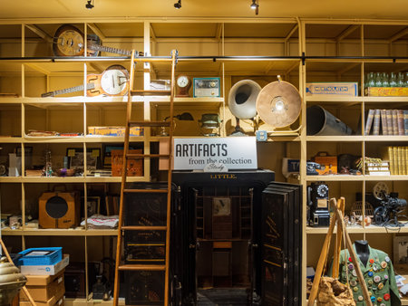 Kansas, JUL 1 2022 - Interior view of the Wichita-Sedgwick County Historical Museumのeditorial素材