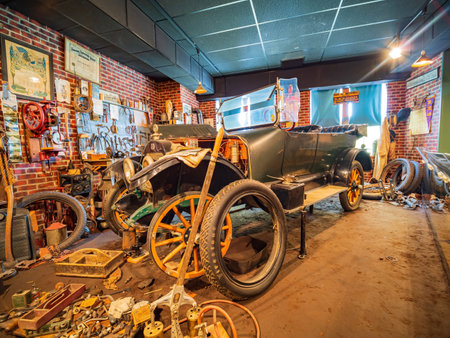 Kansas, JUL 1 2022 - Interior view of the Wichita-Sedgwick County Historical Museumのeditorial素材