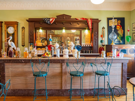 Kansas, JUL 1 2022 - Interior view of the Wichita-Sedgwick County Historical Museumのeditorial素材
