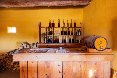 Colorado, JUL 10 2022 - Interior view of the Bent's Old Fort National Historic Site