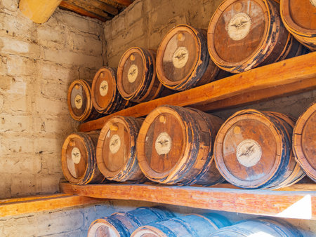 Colorado, JUL 10 2022 - Interior view of the Bent's Old Fort National Historic Site