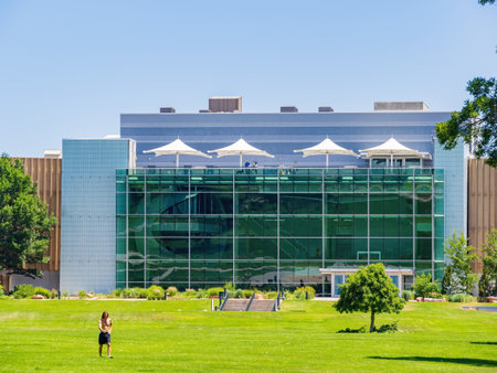 Colorado, JUL 2 2022 - Sunny view of the Denver Museum of Nature and Science