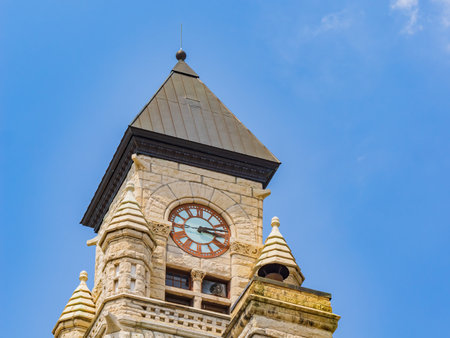 Exterior view of the Wichita-Sedgwick County Historical Museum at Kansasのeditorial素材