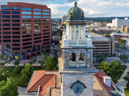 Aerial view of the Colorado Springs Pioneers Museum at Colorado