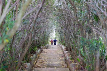 Cloudy view of the Baisha area nature landscape at Matsu, Taiwan
