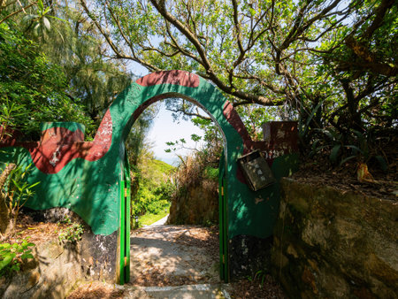 Matsu, MAY 2 2014 - Hiking trail at Nangan Islandの写真素材