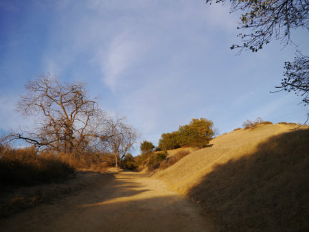 Afternoon view of the Eagle Rock trail at Los Angeles, California