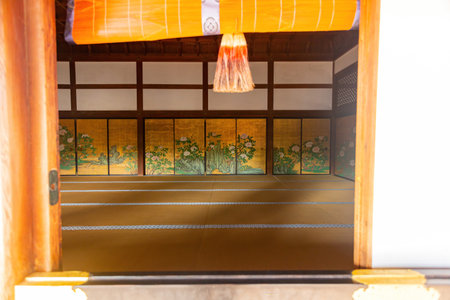 Kyoto, NOV 16 2013 - Sunny exterior view of the Daikaku-jiのeditorial素材