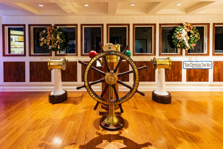 Missouri, OCT 29 2022 - Interior view of the TITANIC Museum Attraction