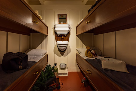 Missouri, OCT 29 2022 - Interior view of the TITANIC Museum Attraction