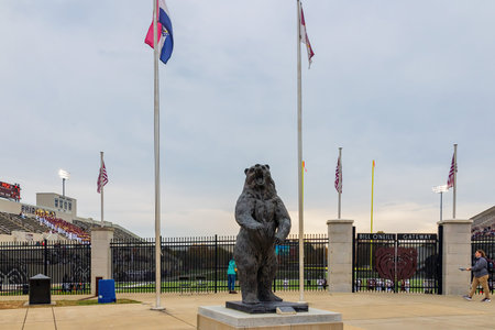 Missouri, OCT 29 2022 - Exterior view of the gate of Robert W. Plaster Stadiumのeditorial素材