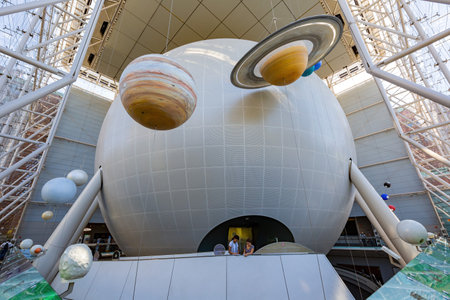 New York, SEP 13 2014 - Interior view of the American Museum of Natural Historyのeditorial素材