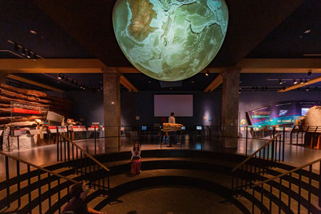 New York, SEP 13 2014 - Interior view of the American Museum of Natural Historyのeditorial素材