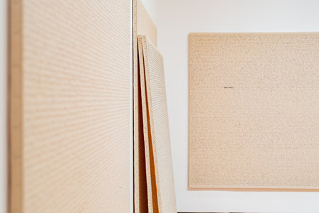 New York, SEP 15 2014 - Interior view of The Museum of Modern Artのeditorial素材