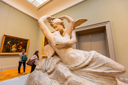 New York, SEP 16 2014 - Interior view of The Metropolitan Museum of Artのeditorial素材