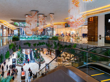 Macau, FEB 10 2013 - Interior view of The Londoner Hotelのeditorial素材