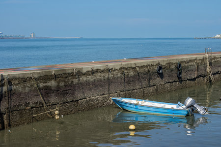 Sunny view of the landscape around Tamsui River at Taipei, Taiwanのeditorial素材