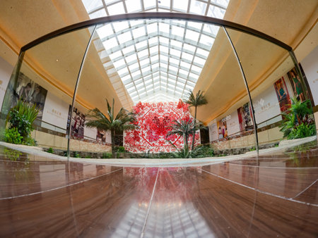 Macau, FEB 10 2013 - Interior view of The Londoner Hotelのeditorial素材