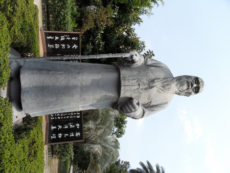 Taiwan, APR 12 2010 - Sunny view of the National Dr. Sun Yat-Sen Memorial Hallのeditorial素材