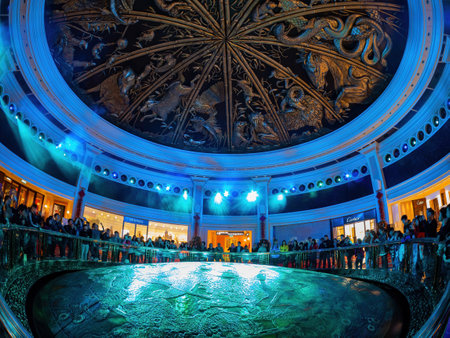 Macau, FEB 9 2013 - Interior view of the Wynn Casinoのeditorial素材