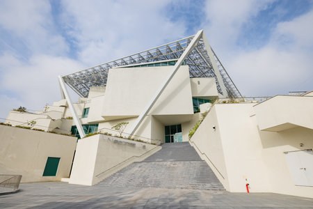 Tainan, JAN 5 2023 - Sunny exterior view of the Tainan Art Museum Building 2のeditorial素材