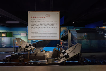 Taipei, JAN 1 2023 - Interior view of the Postal Museumのeditorial素材
