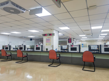 Taipie, DEC 16 2022 - Interior view of the Household Registration Officeのeditorial素材
