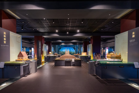 Taipei, DEC 17 2022 - Interior view of the Museum of World Religionsのeditorial素材