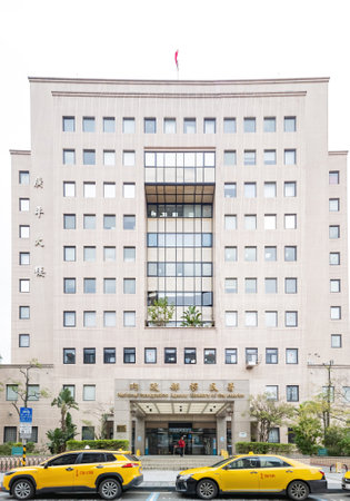Taipei, JAN 1 2023 - Exterior view of the National Immigration Agency Ministry of the Interiorのeditorial素材