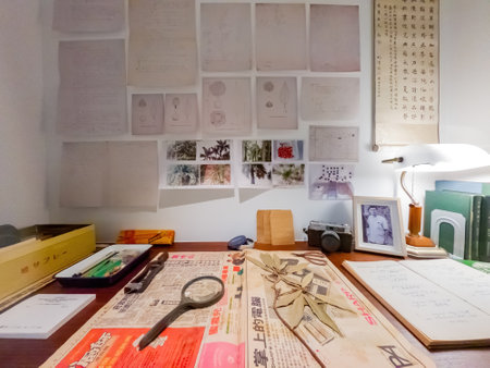 Taipei, DEC 18 2022 - Interior view of the Herbarium of TPBGのeditorial素材
