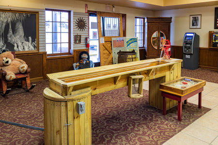 New Mexico, NOV 24 2022 - Get a glimpse inside a gift shop filled with a diverse range of merchandise, located near the Carlsbad Caverns National Parkのeditorial素材