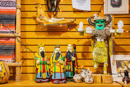 New Mexico, NOV 24 2022 - Get a glimpse inside a gift shop filled with a diverse range of merchandise, located near the Carlsbad Caverns National Parkのeditorial素材