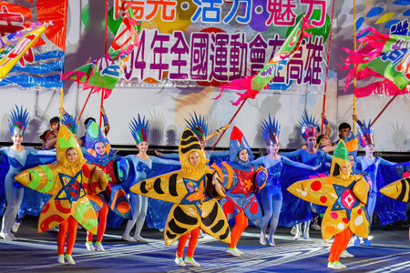 Taipei, OCT 24, 2013 - Closing ceremony of The National Games Taipei 2013のeditorial素材