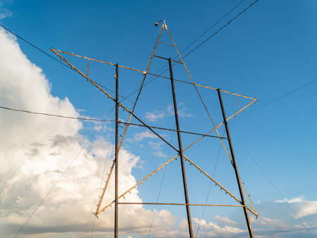 Overcast view of the Raton star at New Mexicoの写真素材
