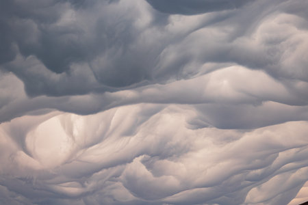 Special thunderstorm clouds over the sky at Oklahomaの写真素材