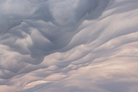 Special thunderstorm clouds over the sky at Oklahomaの写真素材